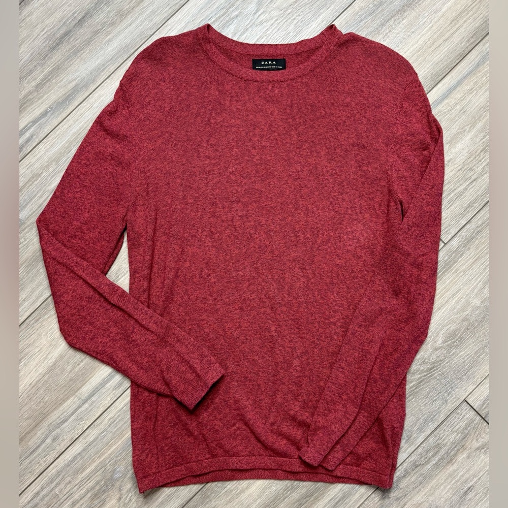 Women's Zara Heather red lightweight sweater